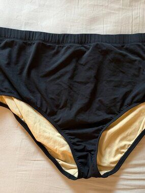JunoActive AquaSport Black Swim Brief Bottom Size 6X